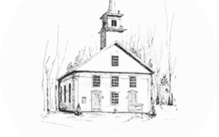 Line drawing of the Brookline Public Library