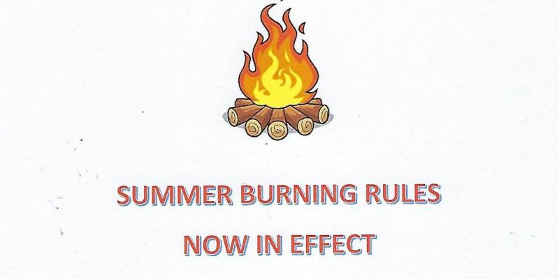 Summer Burning Rules